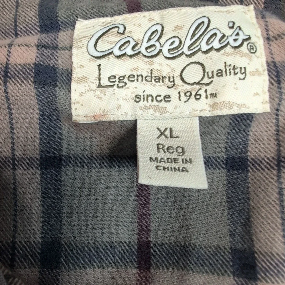 Cabela's Jacket Mens XL Gray Barn Chore  Work Pockets Shacket Button‎ Up Grunge